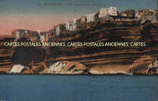 Cartes postales anciennes > CARTES POSTALES > carte postale ancienne > cartes-postales-ancienne.com Corse  Corse du sud 2a Bonifacio