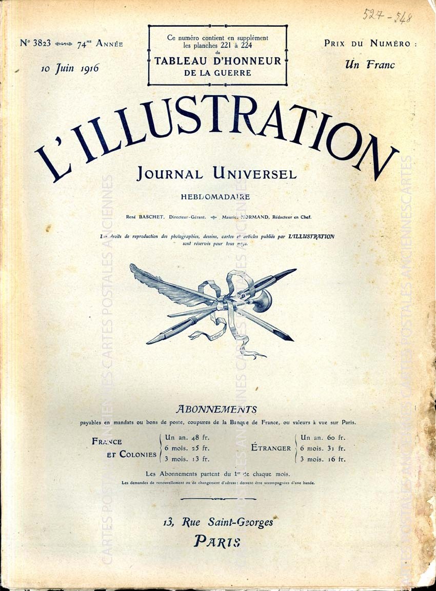 Cartes postales anciennes > CARTES POSTALES > carte postale ancienne > cartes-postales-ancienne.com L'illustration Septembre 1916
