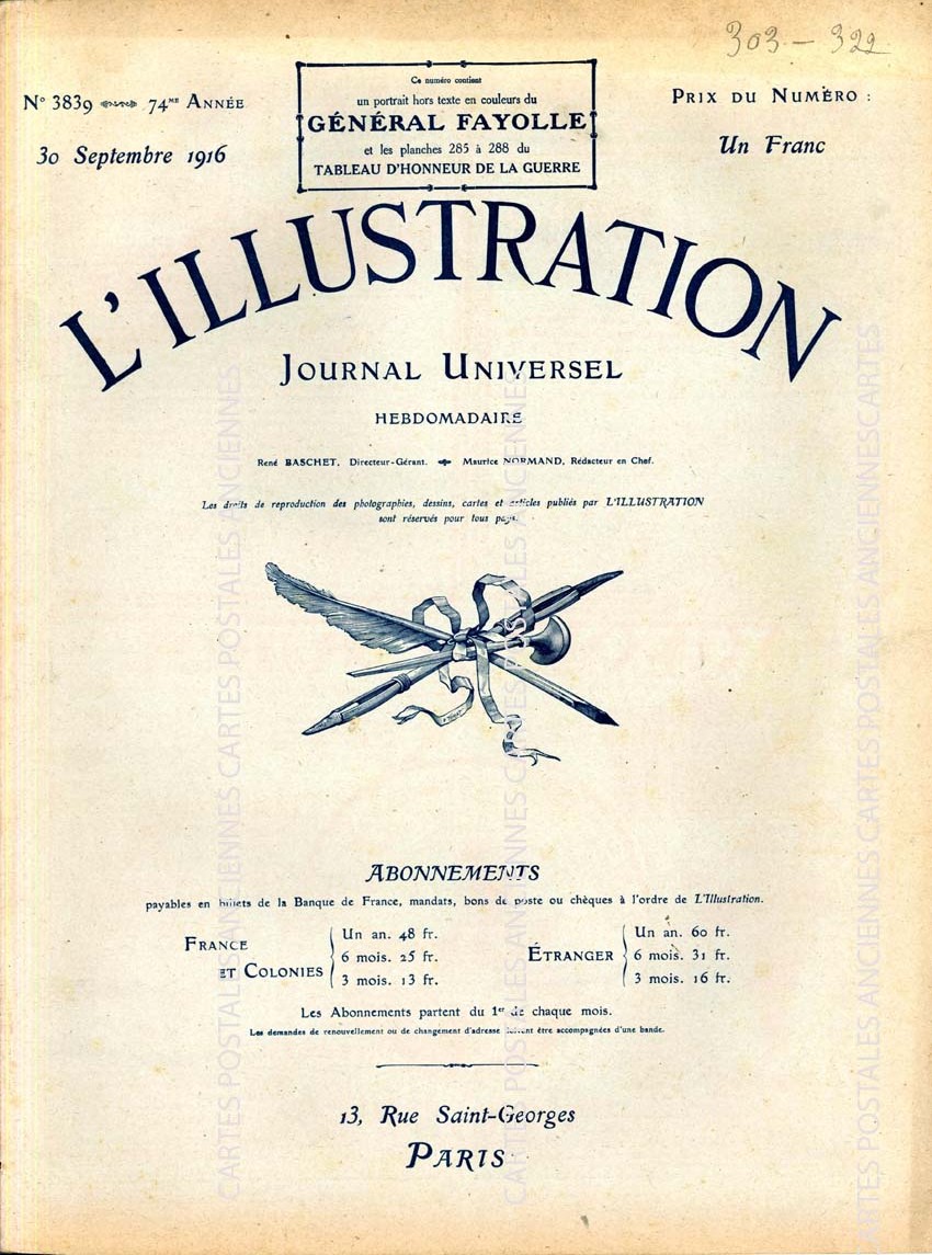 Cartes postales anciennes > CARTES POSTALES > carte postale ancienne > cartes-postales-ancienne.com L'illustration Septembre 1916