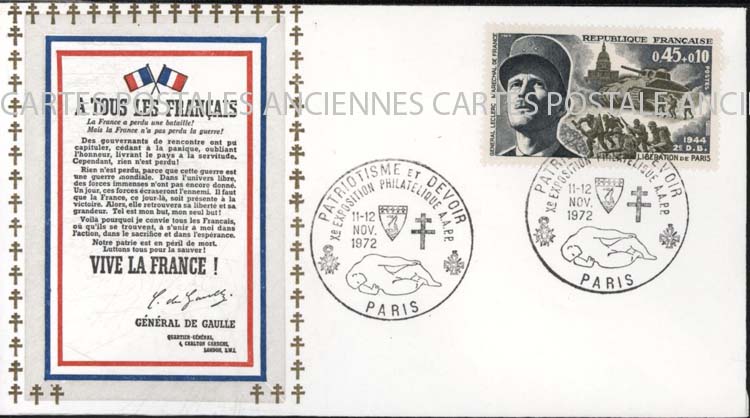Cartes postales anciennes > CARTES POSTALES > carte postale ancienne > cartes-postales-ancienne.com France Premier jour