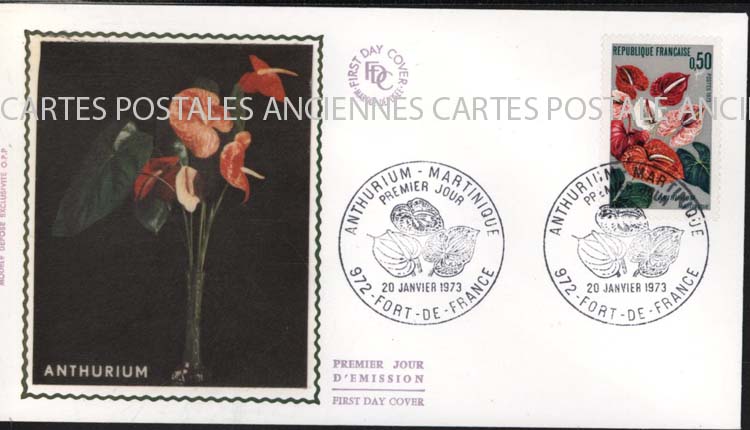 Cartes postales anciennes > CARTES POSTALES > carte postale ancienne > cartes-postales-ancienne.com France Martinique timbres Martinique marque postale