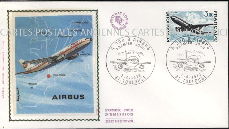 Cartes postales anciennes > CARTES POSTALES > carte postale ancienne > cartes-postales-ancienne.com France Marque postale aviation