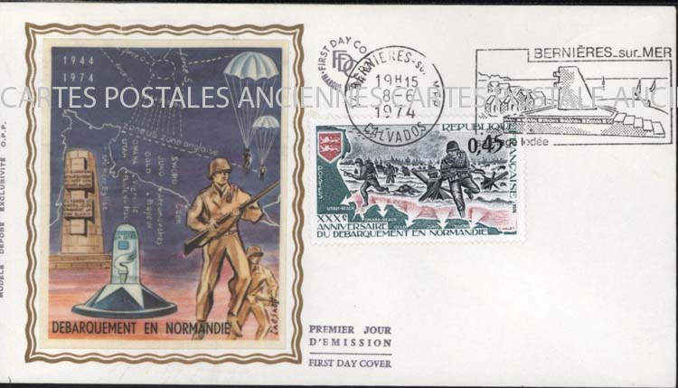 Cartes postales anciennes > CARTES POSTALES > carte postale ancienne > cartes-postales-ancienne.com France Premier jour