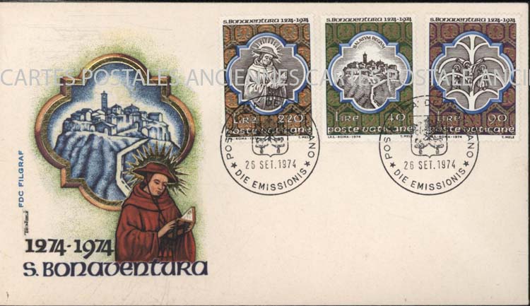 Cartes postales anciennes > CARTES POSTALES > carte postale ancienne > cartes-postales-ancienne.com Monde pays   Italie Vatican premier jour