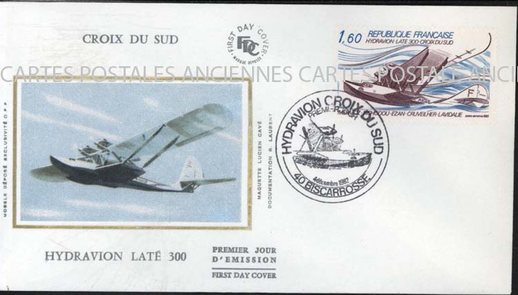 Cartes postales anciennes > CARTES POSTALES > carte postale ancienne > cartes-postales-ancienne.com France Marque postale aviation