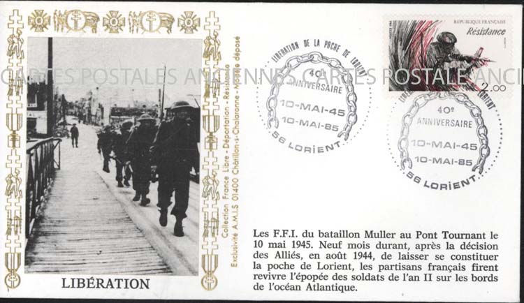 Cartes postales anciennes > CARTES POSTALES > carte postale ancienne > cartes-postales-ancienne.com France Marque postale militaire