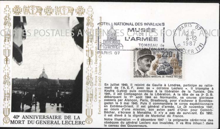 Cartes postales anciennes > CARTES POSTALES > carte postale ancienne > cartes-postales-ancienne.com France Marque postale militaire