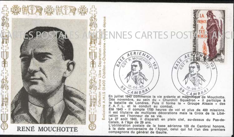 Cartes postales anciennes > CARTES POSTALES > carte postale ancienne > cartes-postales-ancienne.com France Marque postale aviation