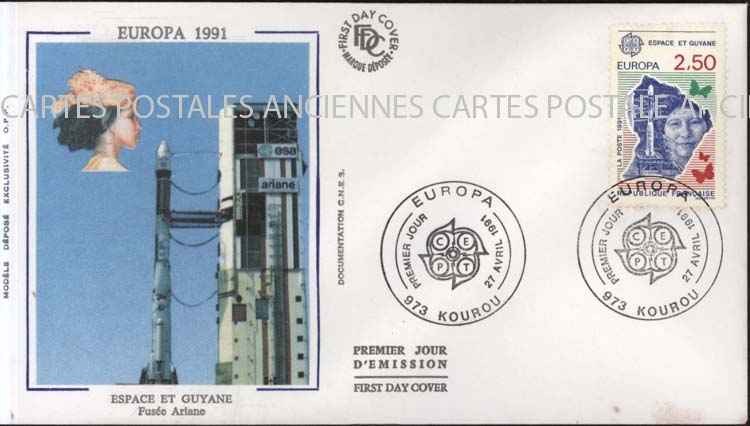 Postage stamps france Guadeloupe