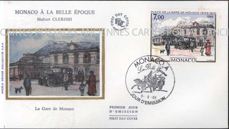 Cartes postales anciennes > CARTES POSTALES > carte postale ancienne > cartes-postales-ancienne.com Monde pays Monaco Annee 1988