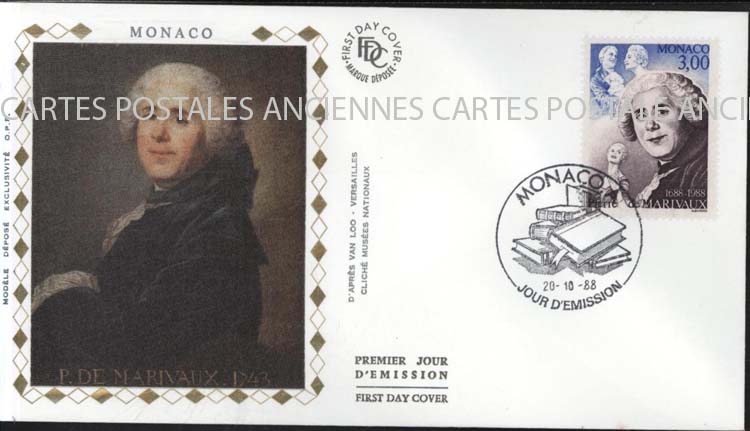 Cartes postales anciennes > CARTES POSTALES > carte postale ancienne > cartes-postales-ancienne.com Monde pays Monaco Annee 1988