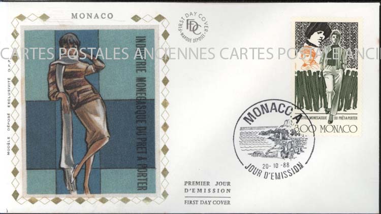 Cartes postales anciennes > CARTES POSTALES > carte postale ancienne > cartes-postales-ancienne.com Monde pays Monaco Annee 1988