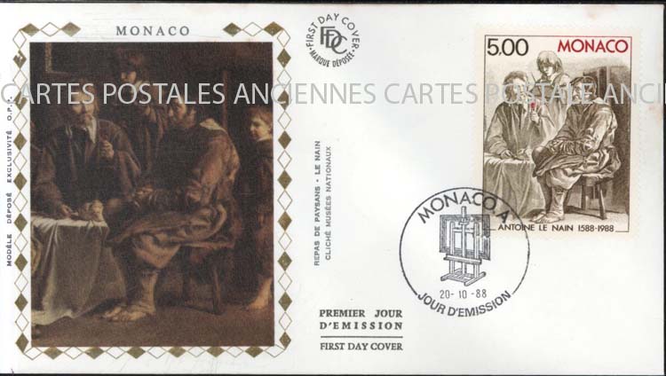 Cartes postales anciennes > CARTES POSTALES > carte postale ancienne > cartes-postales-ancienne.com Monde pays Monaco Annee 1988