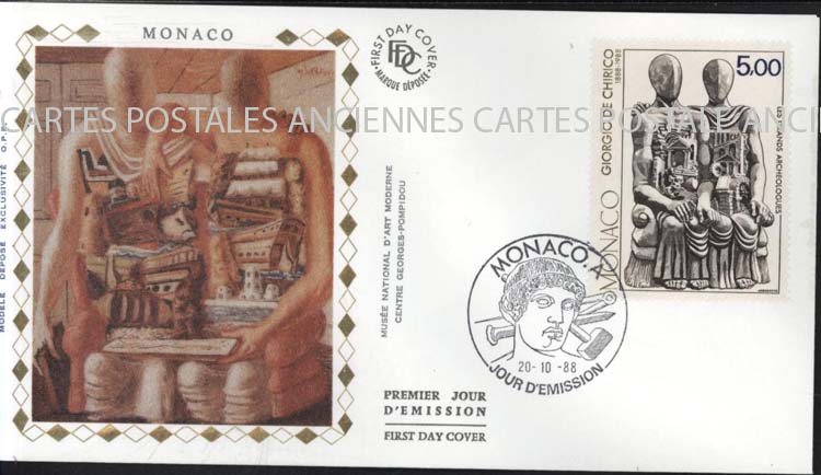 Cartes postales anciennes > CARTES POSTALES > carte postale ancienne > cartes-postales-ancienne.com Monde pays Monaco Annee 1988