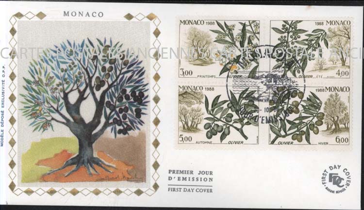 Cartes postales anciennes > CARTES POSTALES > carte postale ancienne > cartes-postales-ancienne.com Monde pays Monaco Annee 1988