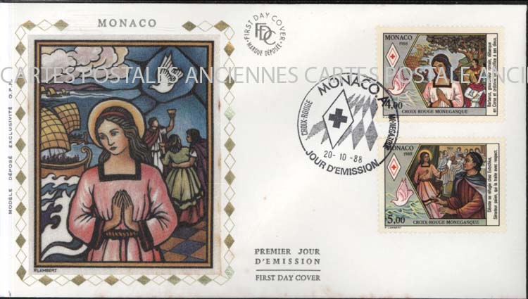 Cartes postales anciennes > CARTES POSTALES > carte postale ancienne > cartes-postales-ancienne.com Monde pays Monaco Annee 1988