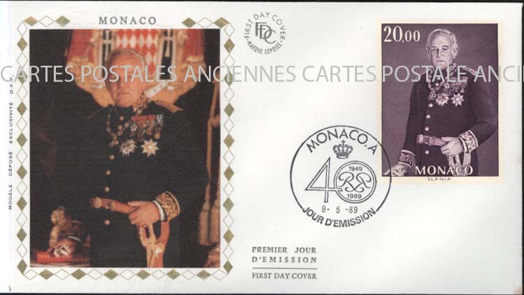 Cartes postales anciennes > CARTES POSTALES > carte postale ancienne > cartes-postales-ancienne.com Monde pays   Monaco Annee 1989