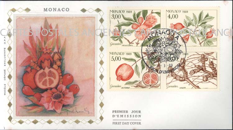 Cartes postales anciennes > CARTES POSTALES > carte postale ancienne > cartes-postales-ancienne.com Monde pays   Monaco Annee 1989