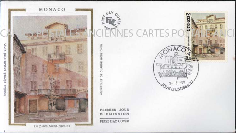 Cartes postales anciennes > CARTES POSTALES > carte postale ancienne > cartes-postales-ancienne.com Monde pays   Monaco Annee 1989