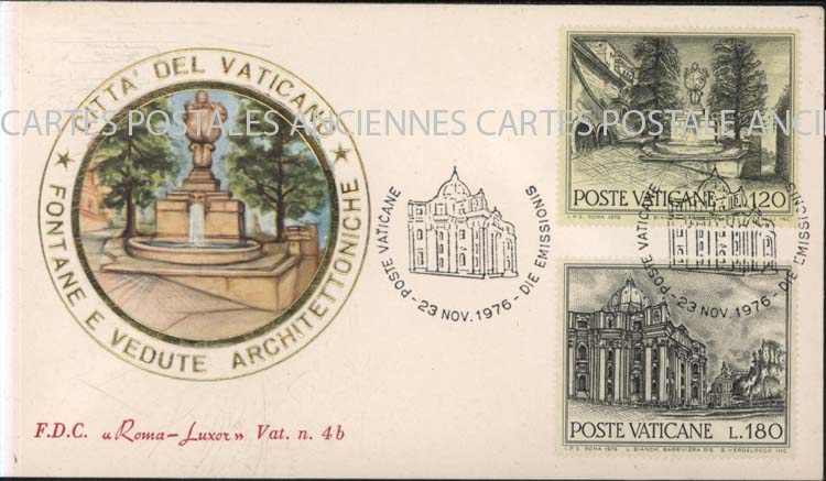 Cartes postales anciennes > CARTES POSTALES > carte postale ancienne > cartes-postales-ancienne.com Monde pays   Italie Vatican marque postale